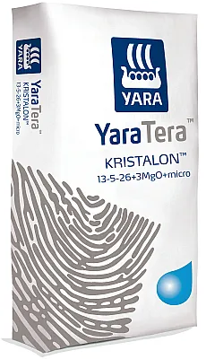 Кристалон Бял 13-5-26+3 — NPK тор за формиране на плода
